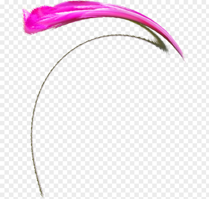 Feather Body Jewellery Pink M Line PNG