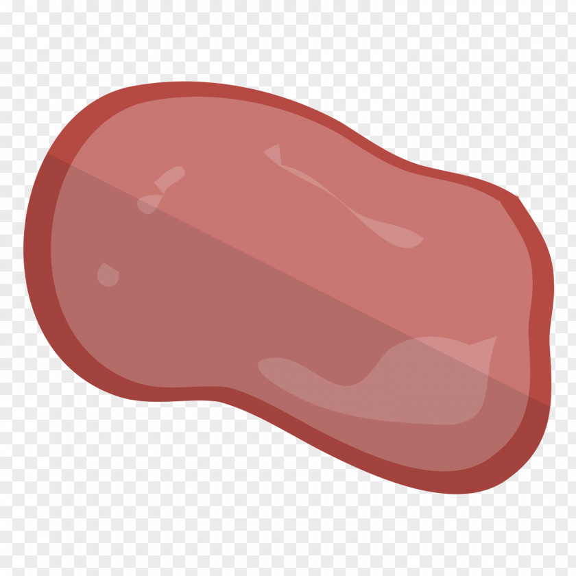 Gray Bacon Meat Red Mouth Font PNG