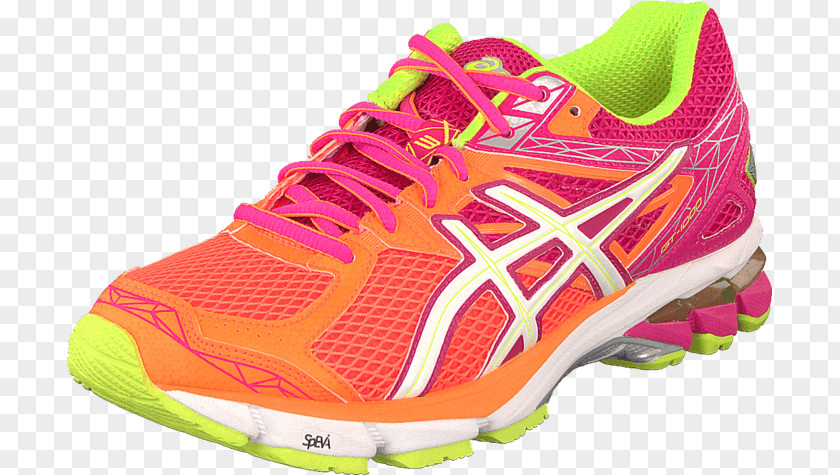 Pink Orange ASICS Shoe Sneakers Adidas Nike PNG