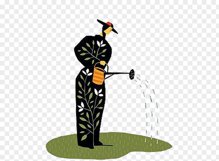 Watering People Water Illustration PNG