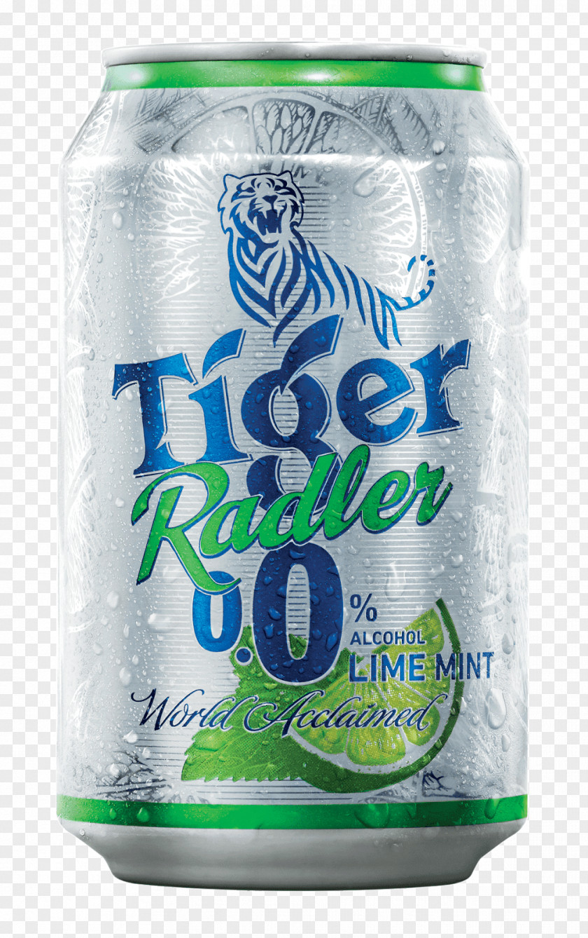 LIME MINT Beer Tiger Non-alcoholic Drink Shandy Juice PNG