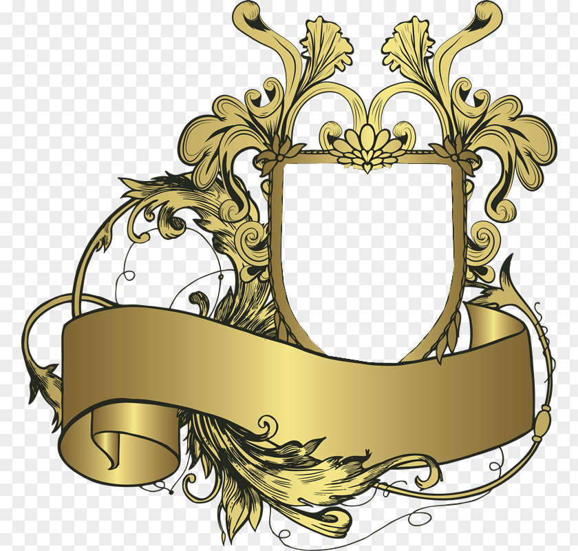 Ribbon Escutcheon Heraldry PNG