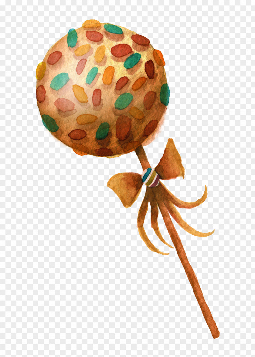 Yellow Lollipop Candy Dessert Illustration PNG