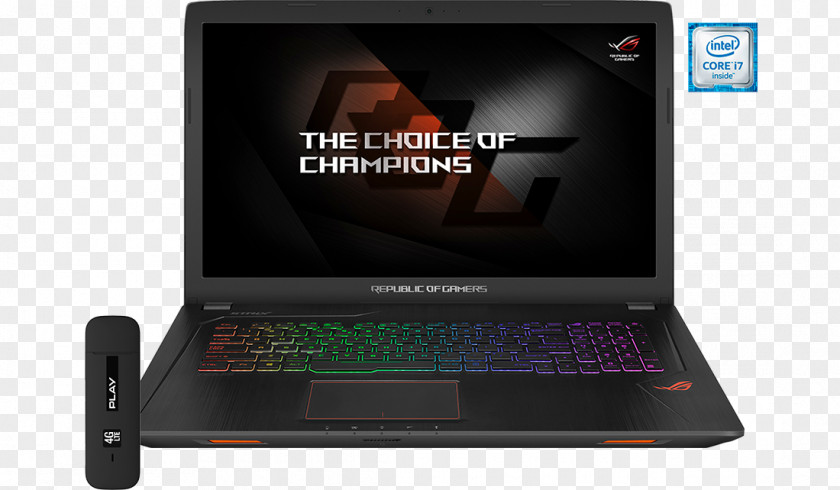 Laptop ASUS ROG Strix GL553 Republic Of Gamers Intel Core I7 PNG