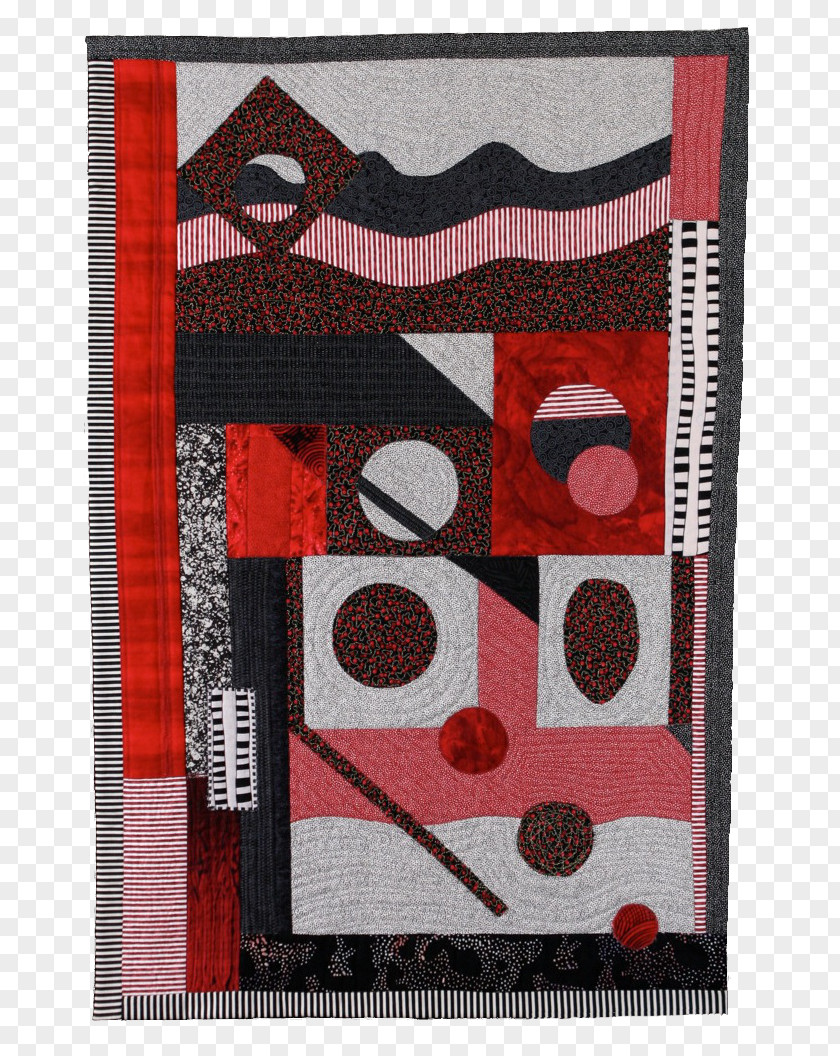 Red Polygon Place Mats Meter Patchwork Square Pattern PNG
