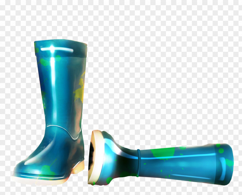 Blue Hand-painted Rain Boots Material Free To Pull Color Wellington Boot PNG