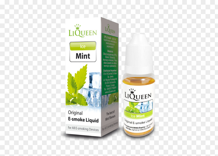 Fresh Ice Electronic Cigarette Aerosol And Liquid PNG