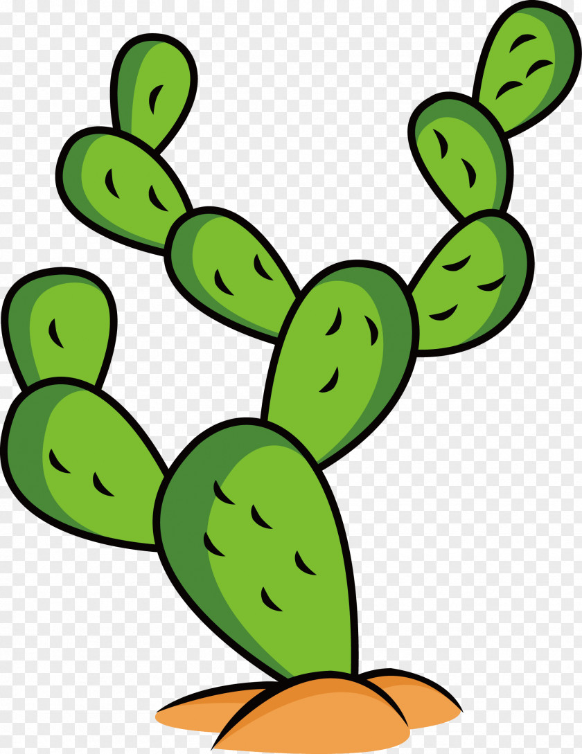 Hand-painted Cactus Cactaceae Cartoon Clip Art PNG