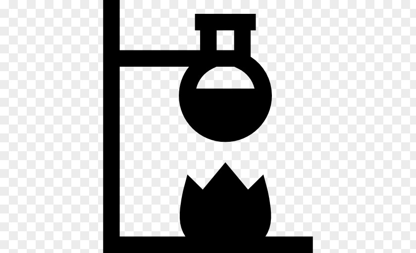 Chemistry Icon Laboratory Flasks Test Tubes Bunsen Burner PNG