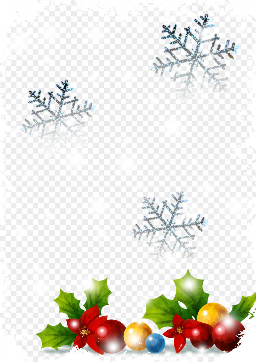 Creative Winter Christmas Poster Paper PNG