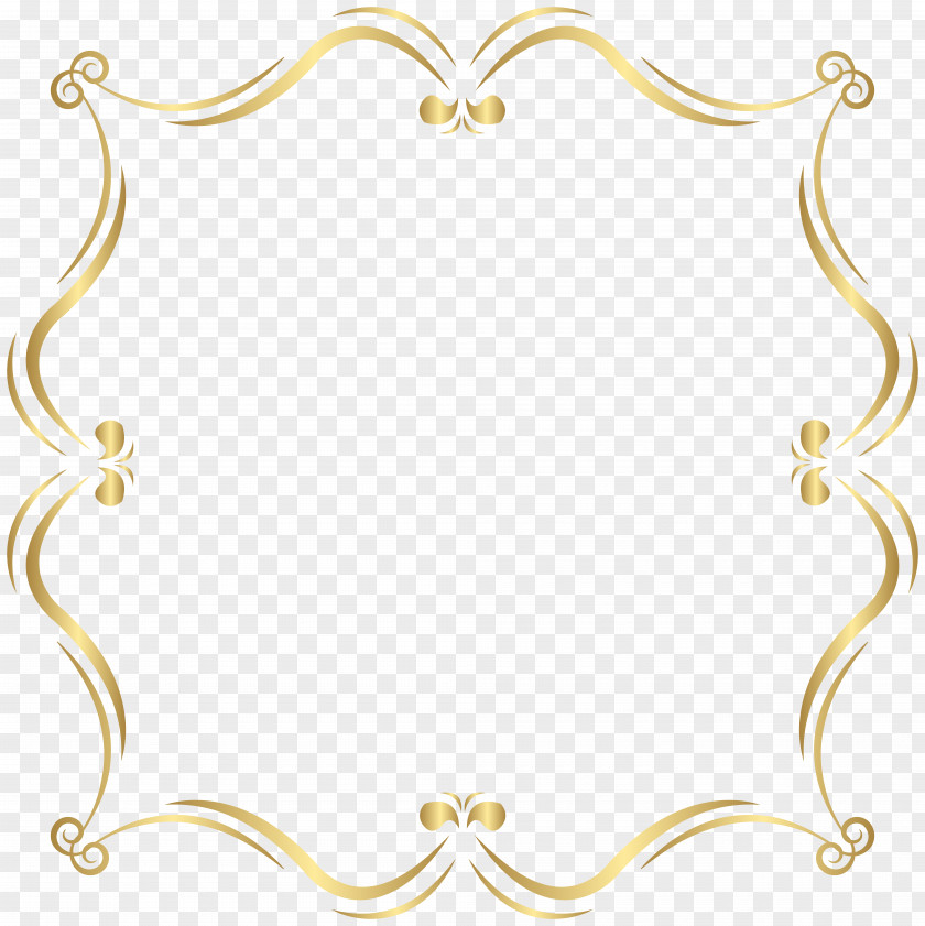 Gold Border Clip Art Image Download Pattern PNG