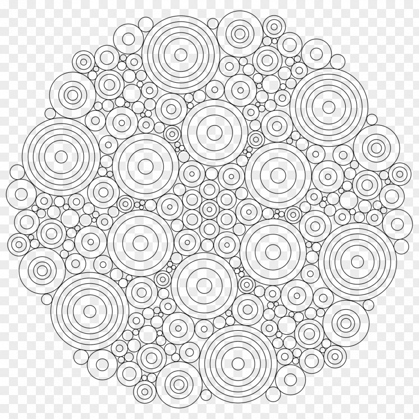 Hollow Mandala Coloring Book Drawing Adult Ajna PNG