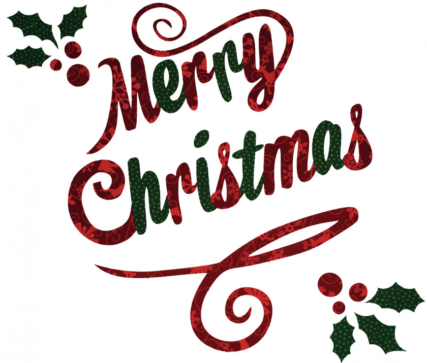 Merry Cursive Cliparts Christmas Handwriting Clip Art PNG