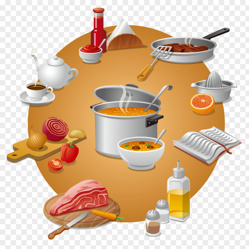 Vector Ingredients Kitchen Royalty-free Illustration PNG