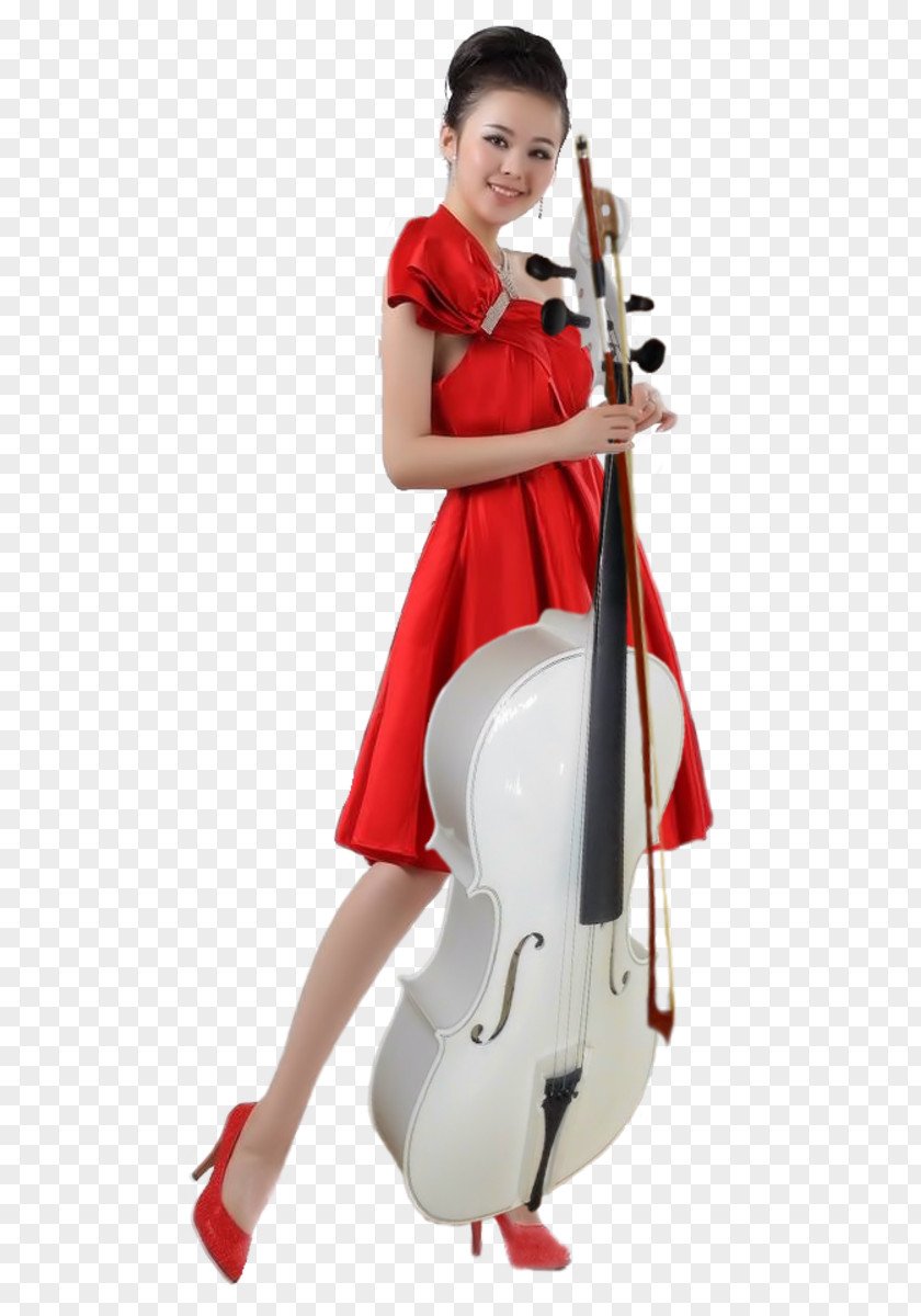 Femme Dessin Cello Violin Shoulder Costume PNG