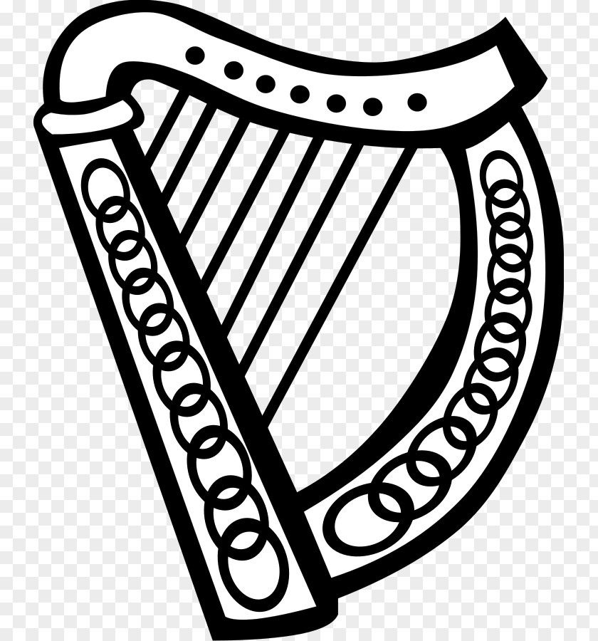 Free Shamrock Clipart Celtic Harp Clip Art PNG