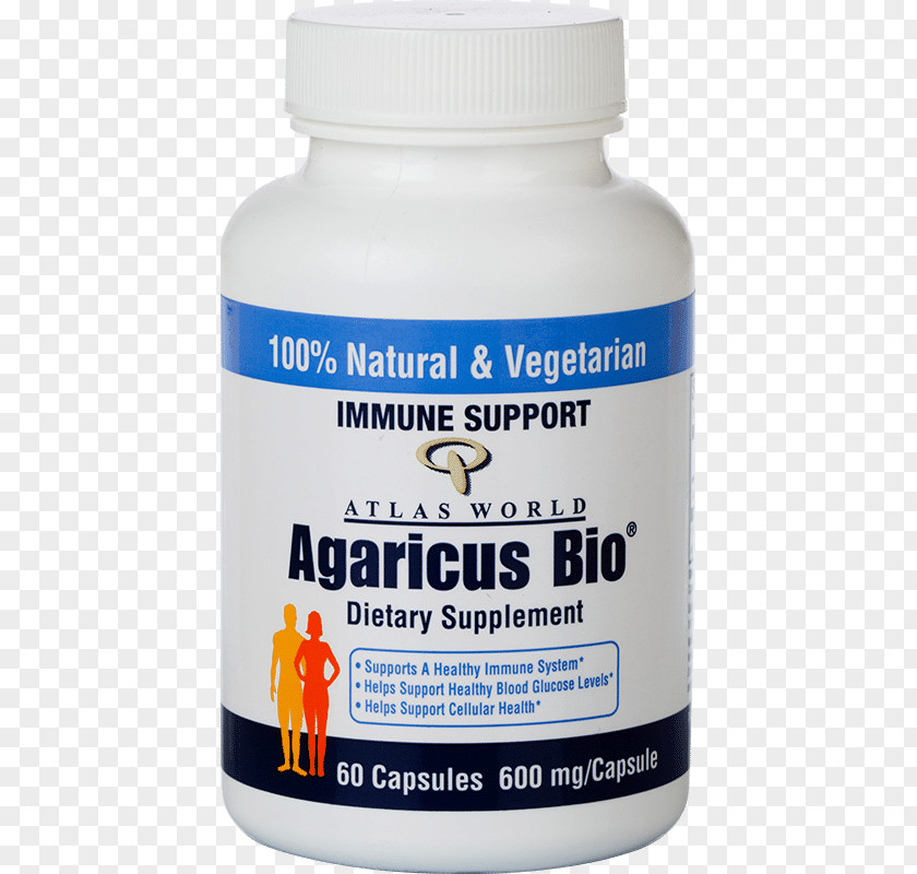 Immune System Dietary Supplement Organic Food Agaricus Subrufescens Capsule Mushroom PNG