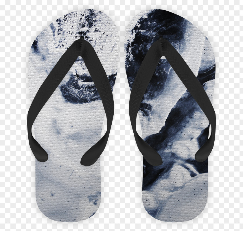 Marbled Flip-flops Cobalt Blue Shoe Drowning PNG