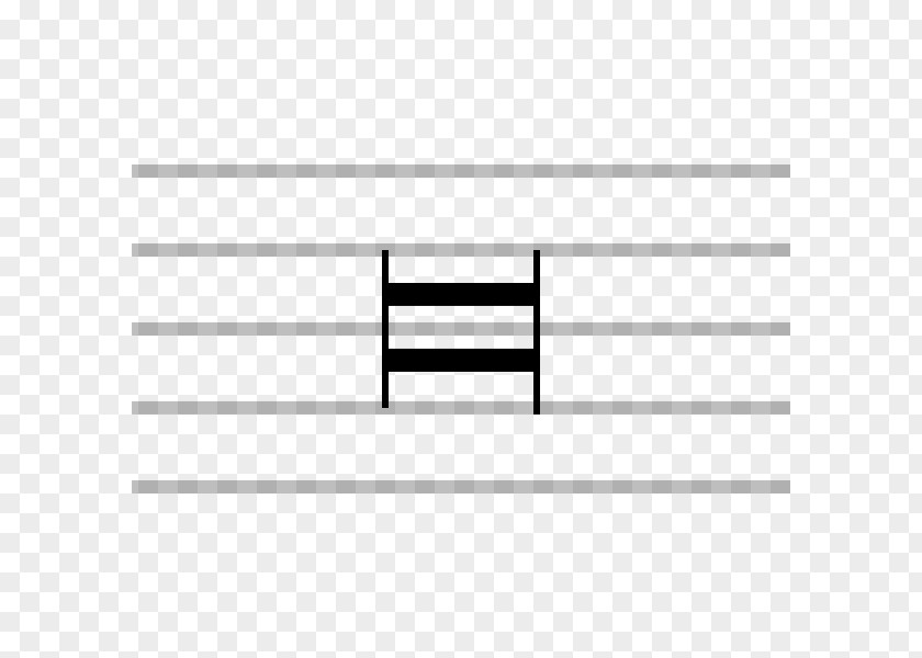 Double Version Musical Notation Whole Note Value Rest PNG