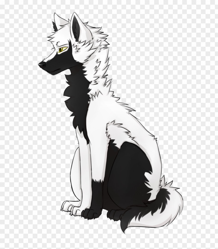 Fierce Expression Whiskers Cat Dog Sketch PNG