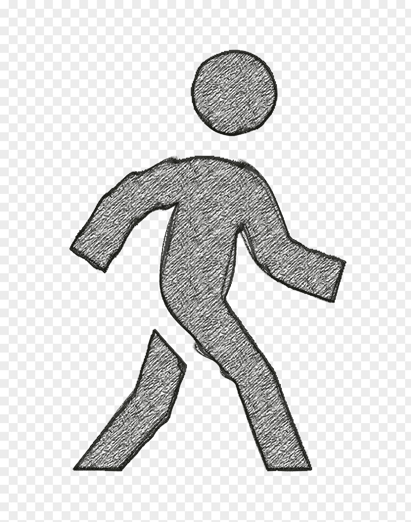 Line Art Hand Sport Icon Walking PNG