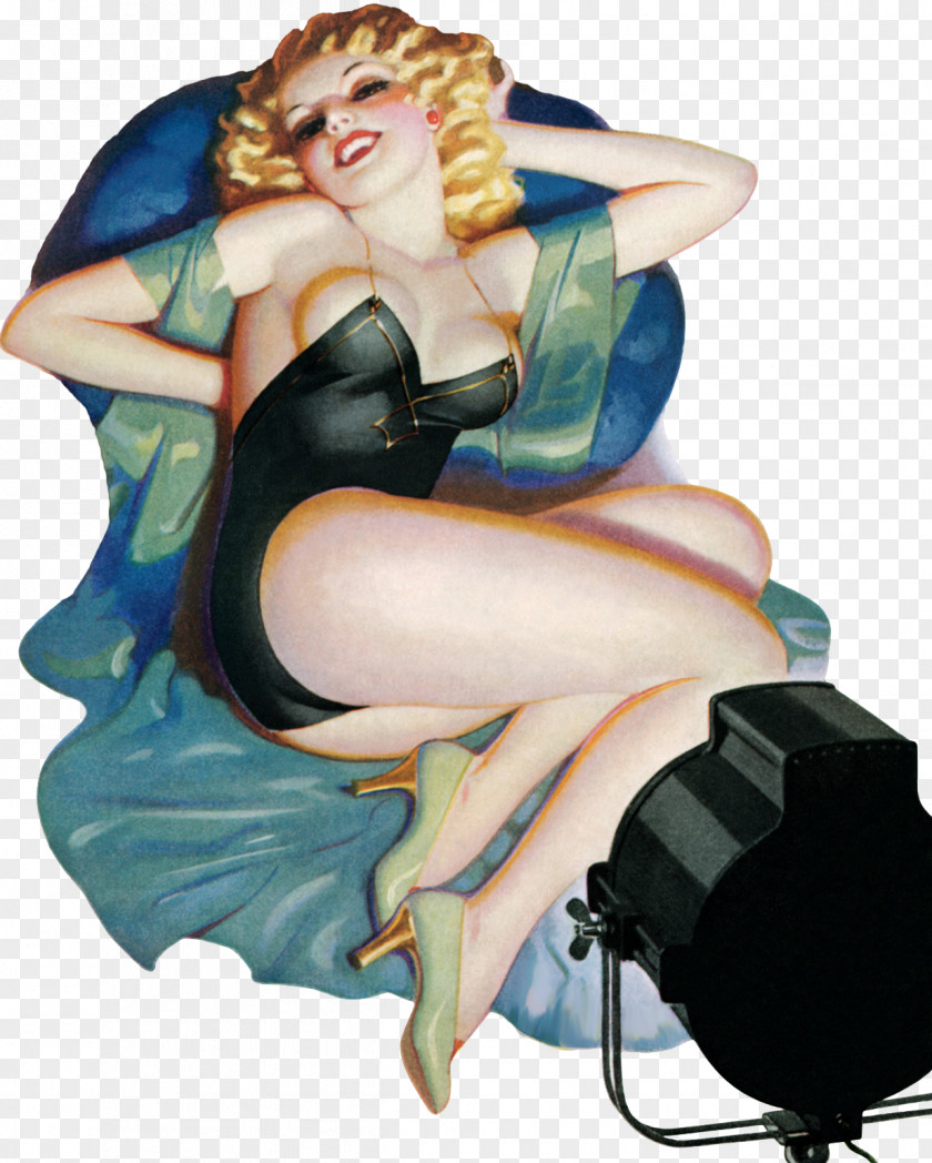 Pin-up Girl Canvas Print Art PNG girl print Art, painting clipart PNG