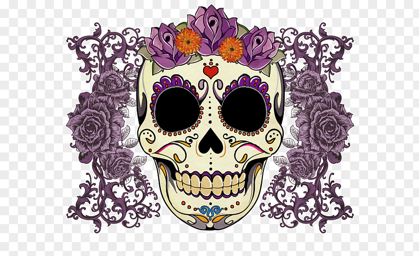 Sugar Skulls La Calavera Catrina Day Of The Dead Drawing Skull PNG
