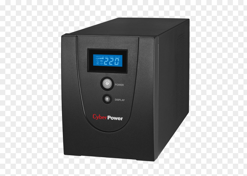 360 WattLead Acid7 AhUninterruptible Power Supply CyberPower Professional Tower PR3000ELCDSL Line-interactive UPS Cyberpower Outlet Black APC By Schneider Electric Value 600E PNG