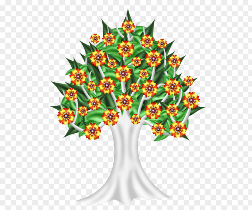 Cartoon Tree Flower Clip Art PNG
