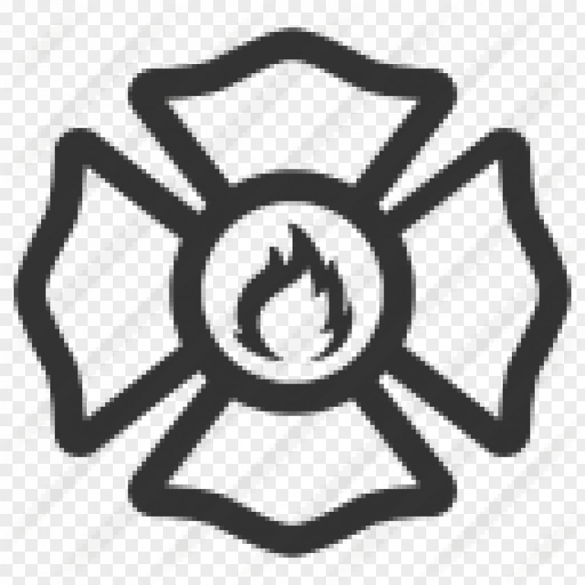 Firefighter Maltese Cross Fire Department Vector Graphics PNG