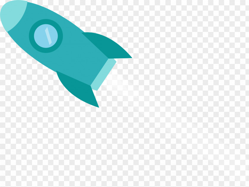 Green Cartoon Rocket PNG