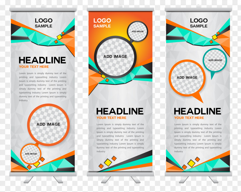 Vector Business Template Design Exhibition Stands Logo Banner PNG