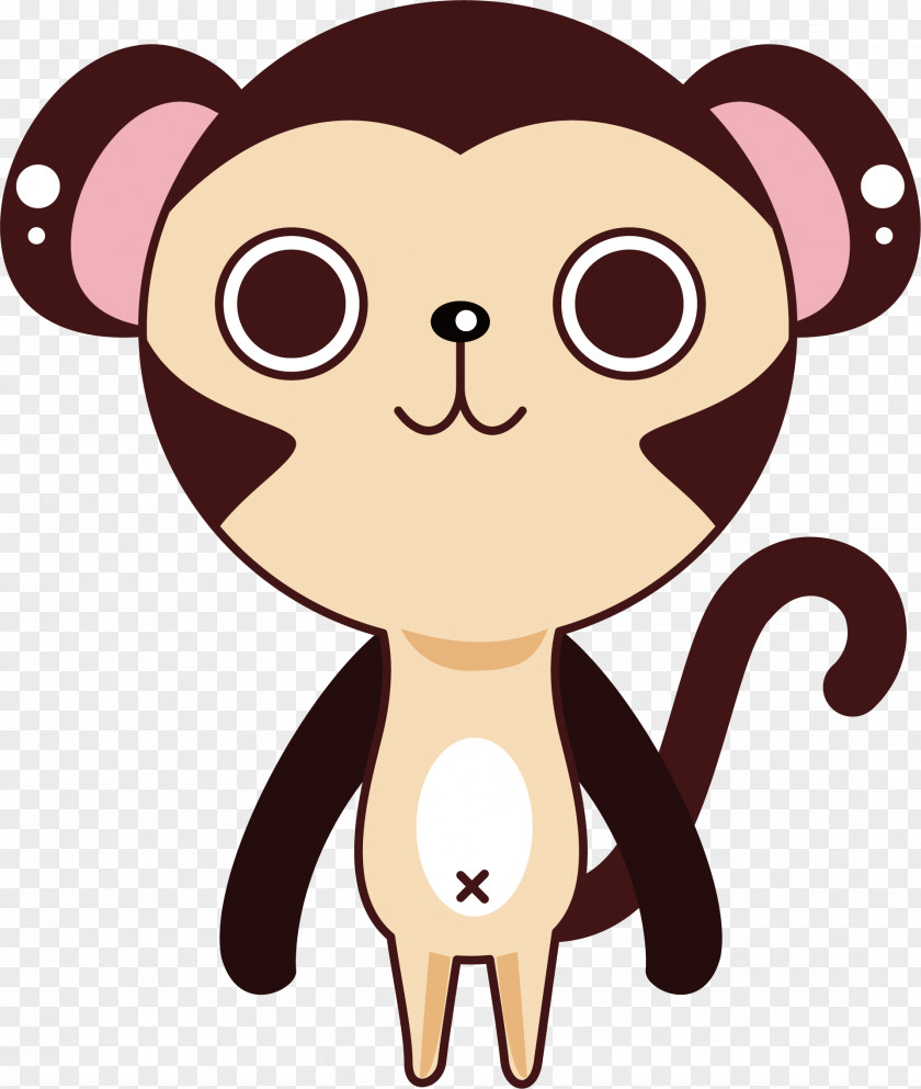 Cute Monkey Vector Royalty-free Stock Photography Cartoon Cuteness PNG