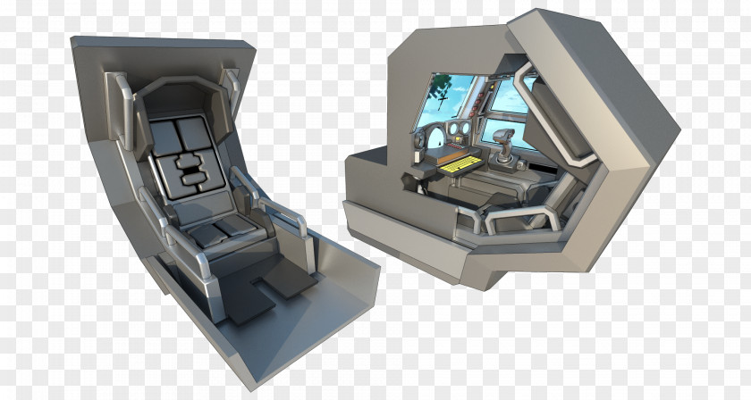 Futuristic Spaceship Interior Drawing Sci-Fi Channel Concept Art PNG