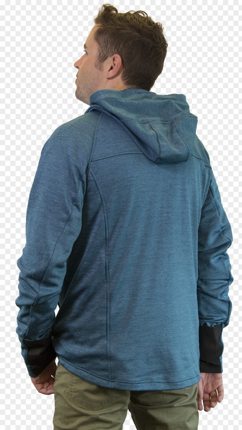 Hoodie Jacket Outerwear Clothing Blue PNG
