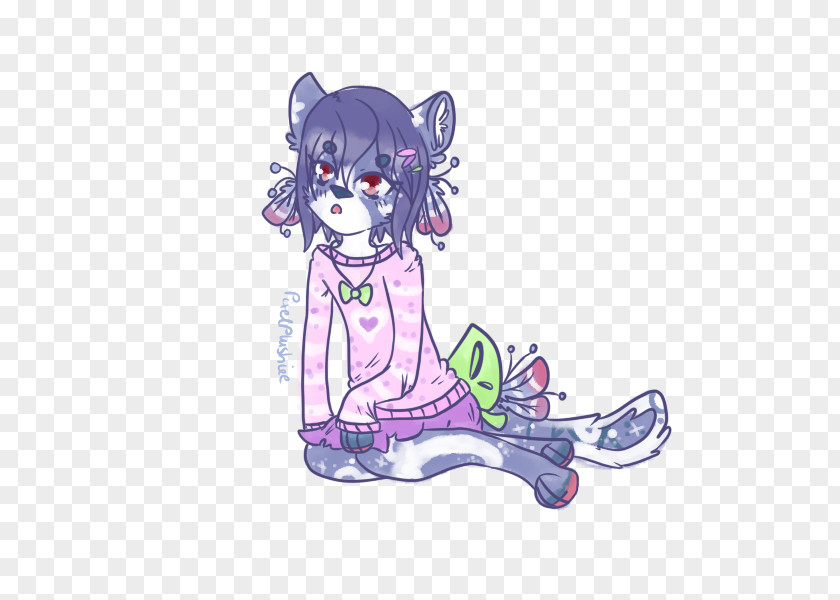 Pasties Cat Drawing Mammal Violet Lavender PNG