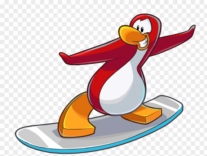 Penguins Club Penguin Vanimo Surfing PNG