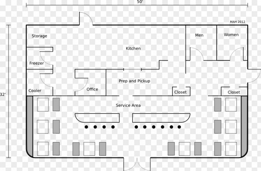 The Title Bar Design Floor Plan Drawing Diner Restaurant PNG