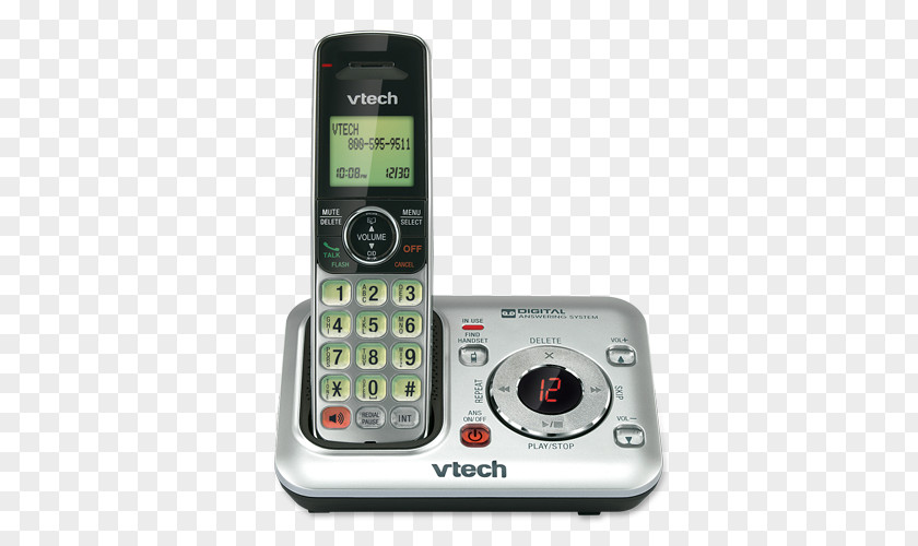 VTech Wireless Headset Cordless Telephone Digital Enhanced Telecommunications CS6429 Handset PNG