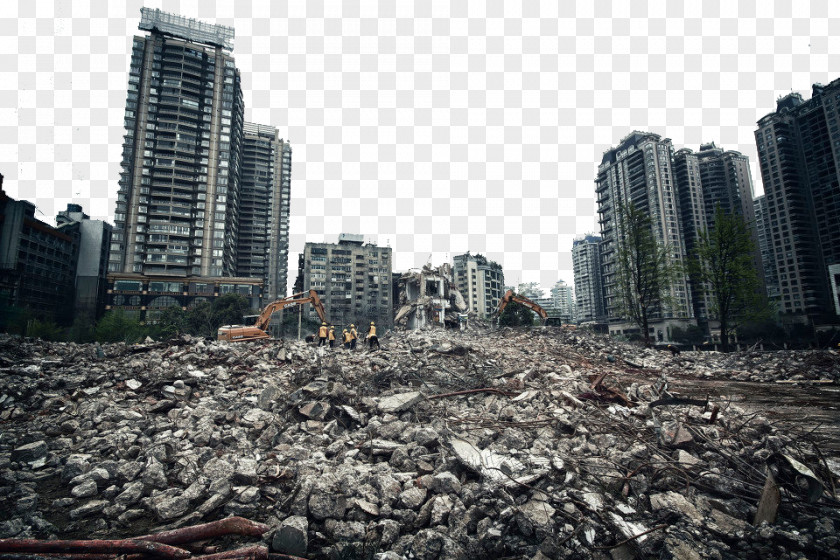 City Ruins Building PNG