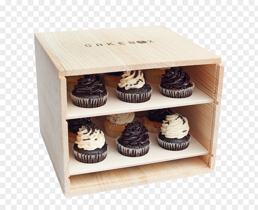 Moon Cake Box Wedding Cupcake Wood PNG