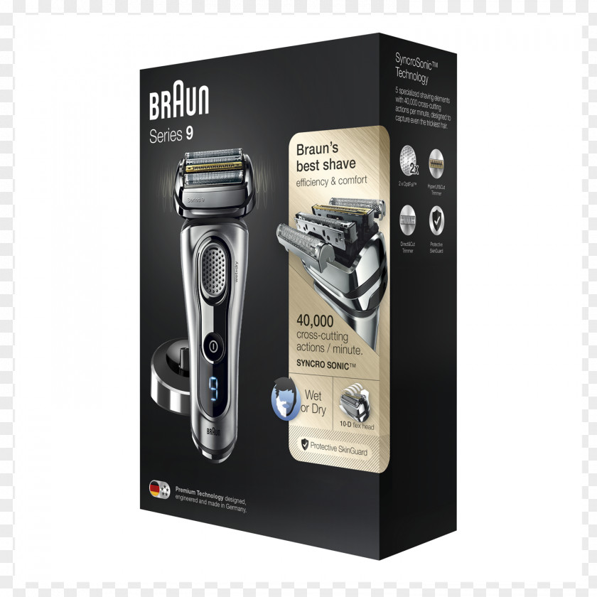 Razor Electric Razors & Hair Trimmers Braun Series 9 9295cc Shaving PNG