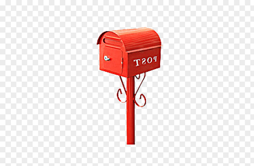 Red Box Letter Post Icon PNG