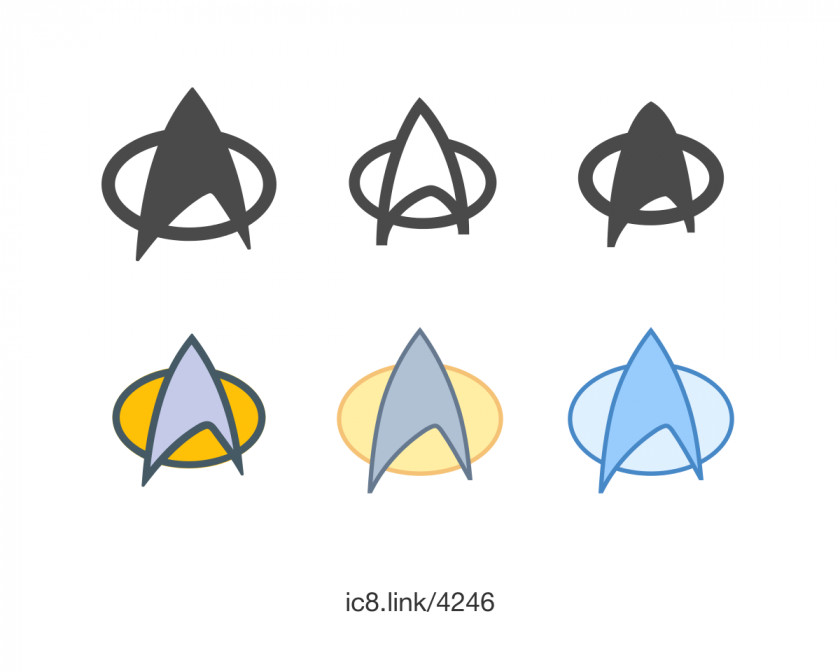 Star Trek Symbol Font PNG
