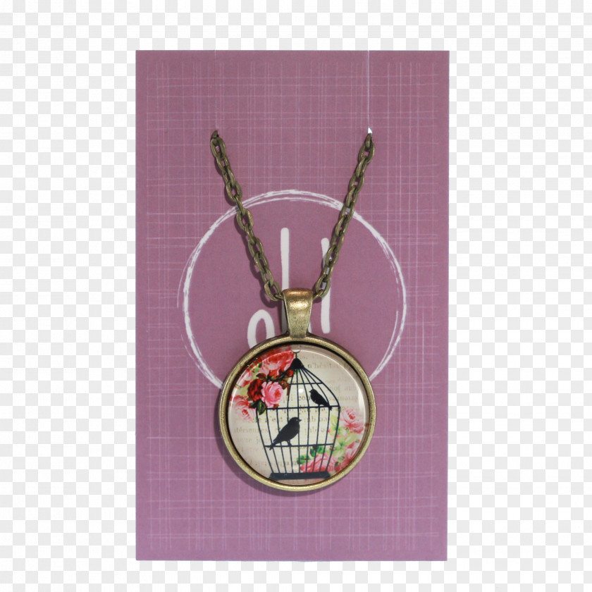 BIRDS CAGE Necklace Silver Tartan White Polka Dot PNG