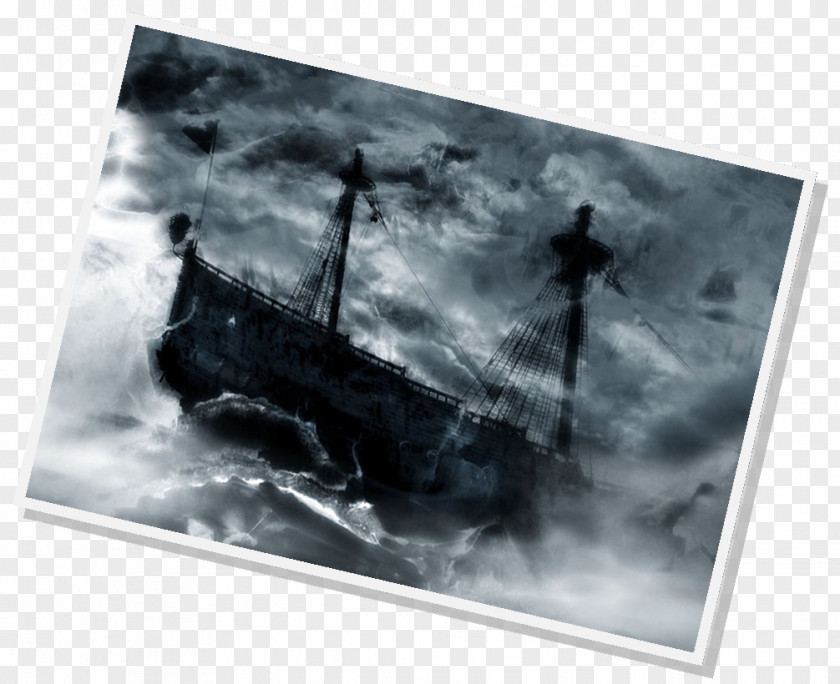 Black Pearl Ship Picture Frames Stock Photography White PNG