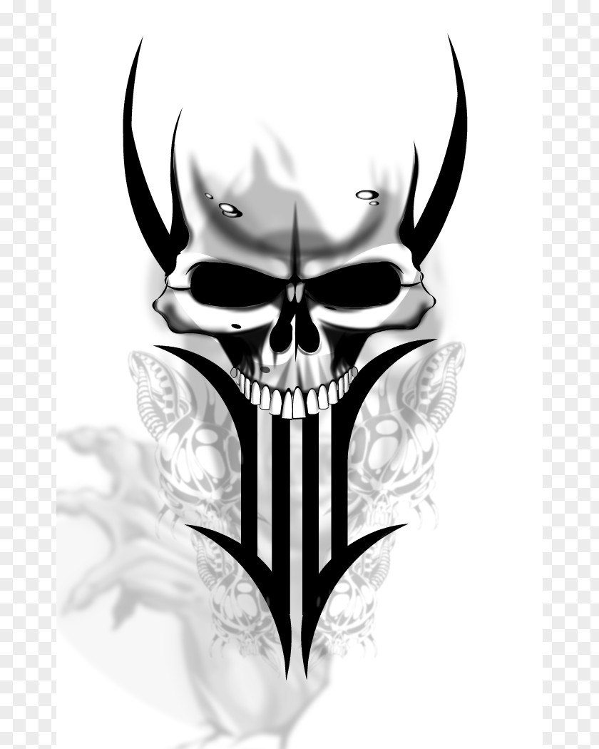Evil Skull Designs Tattoo Human Symbolism Flash PNG