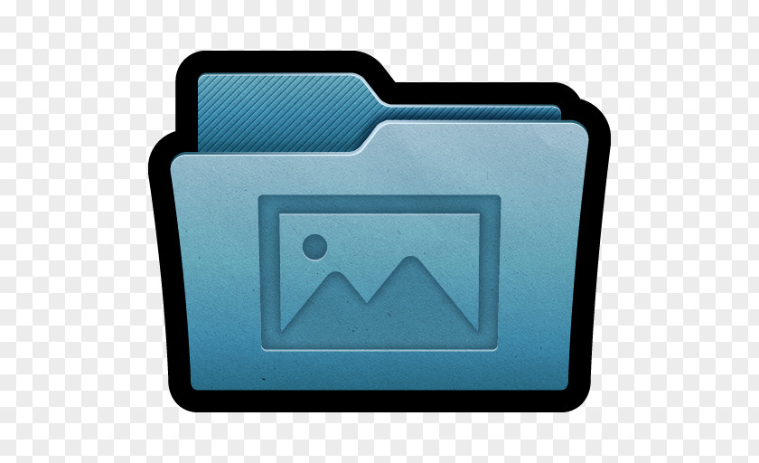 Folder Photos Electric Blue Angle PNG