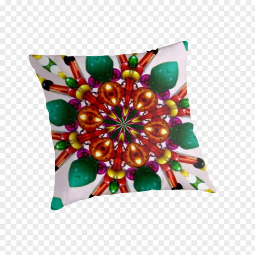 Red Mandala Throw Pillows Cushion Season Symbol PNG