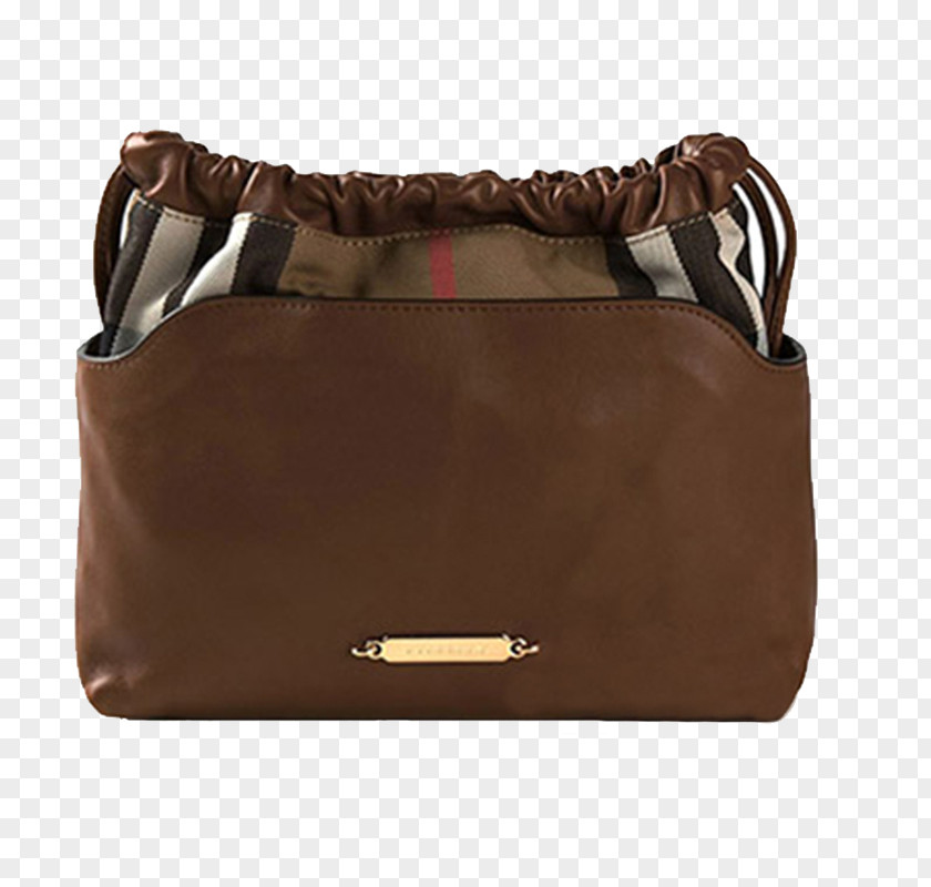 Burberry Leather Clutch Handbag Messenger Bag PNG